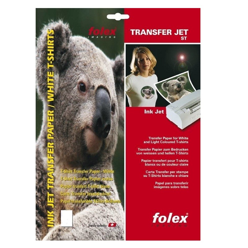 Hartie transfer termic, materiale textile albe sau culori deschise, printare inkjet A4 - imagine 3